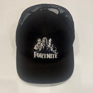 Black Fortnite Mesh Trucker Cap